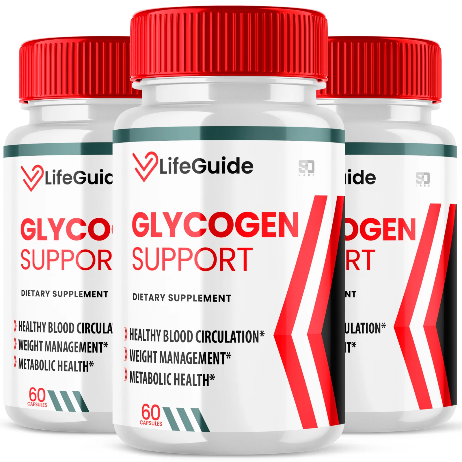 LifeGuide Glycogen Pills - Advanced Blood Sugar Health Support Formula (3 Pack)