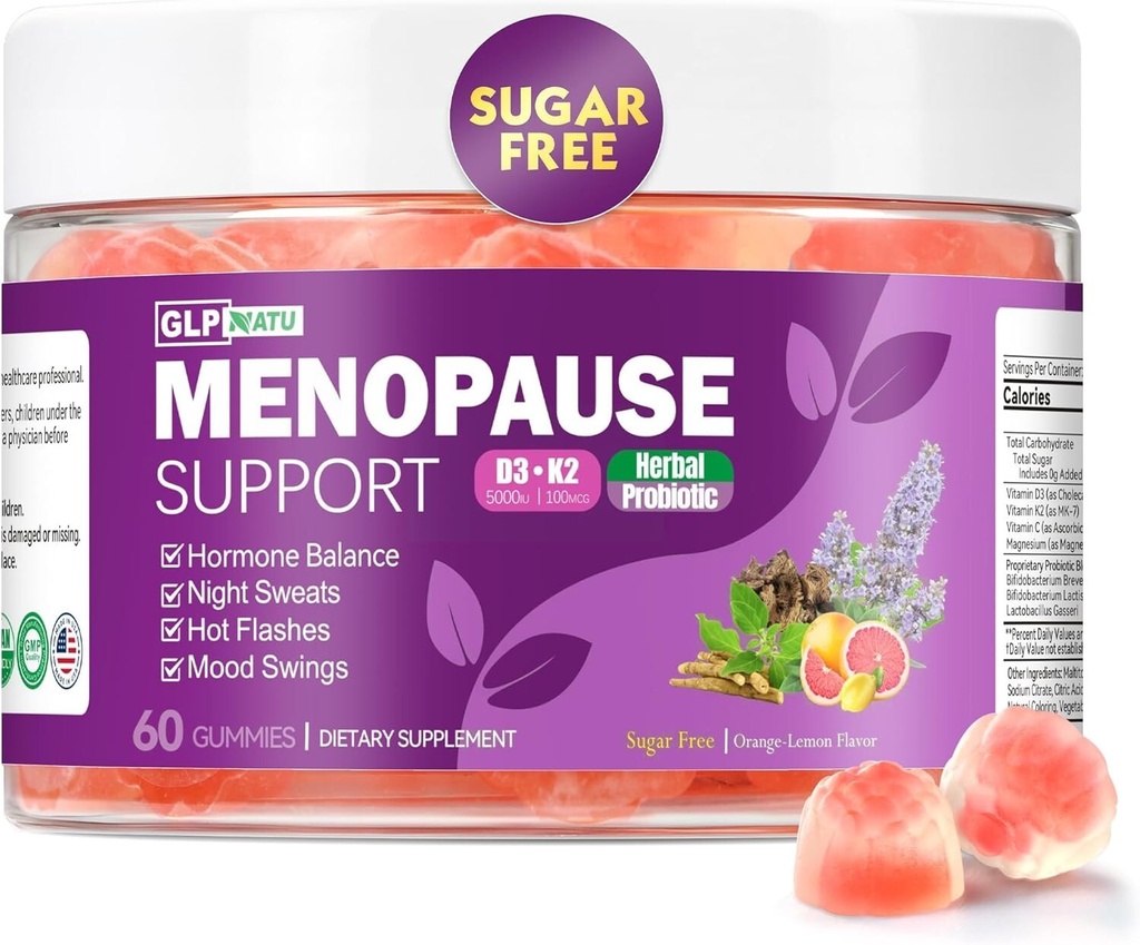 Menopause Supplements Sugar-Free Gummies, Hormone Balance for Women..Exp-04/2027