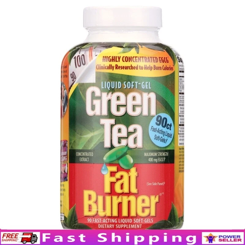 Green Tea Weight Loss Supplement Capsules Fat Burner Energy Boost 90 Count New