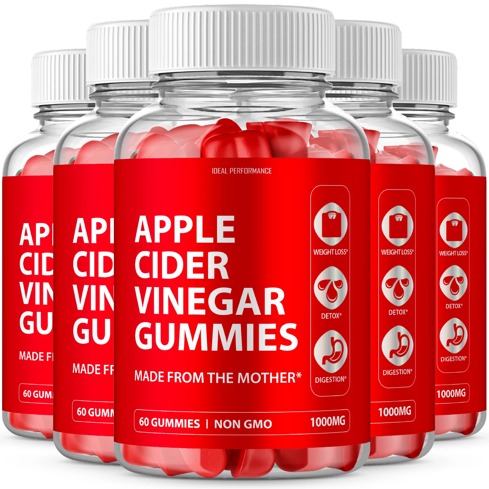 ACV With Mother Apple Cider Vinegar for Digestion (300 Gummies)