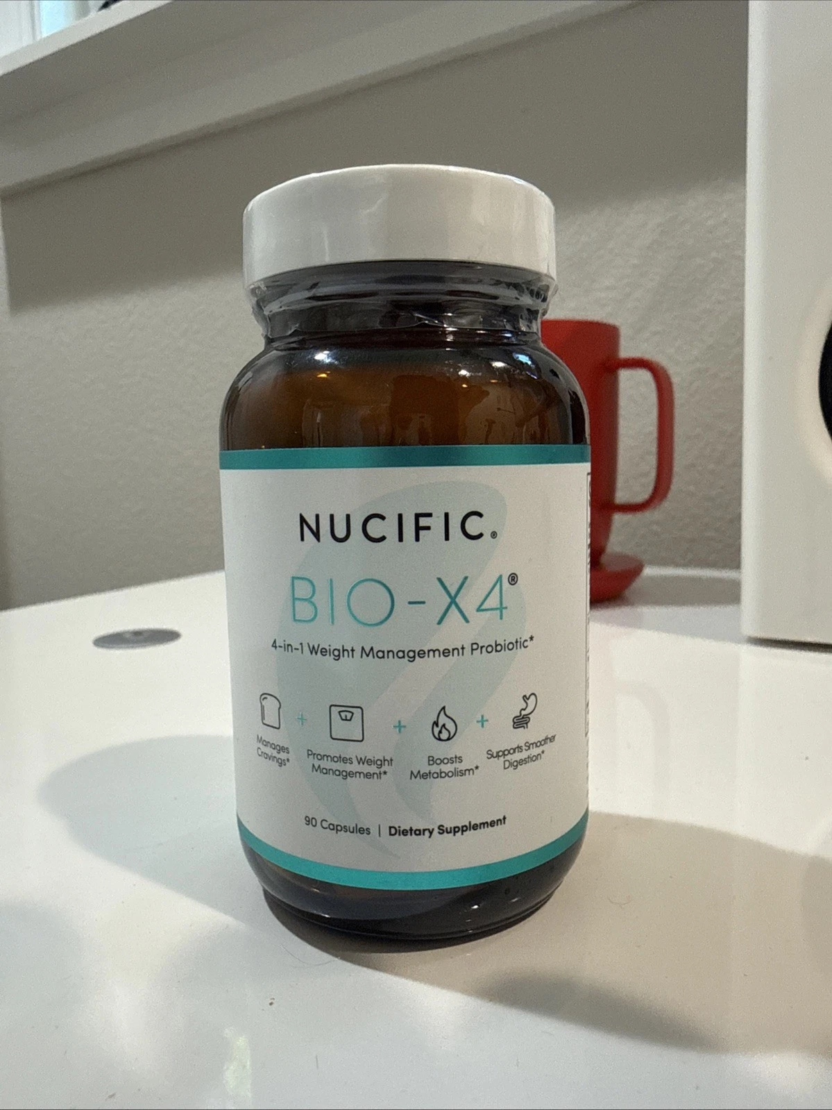 Nucific Bio-X4 Probiotic 90 Capsules Weight Management Supplement