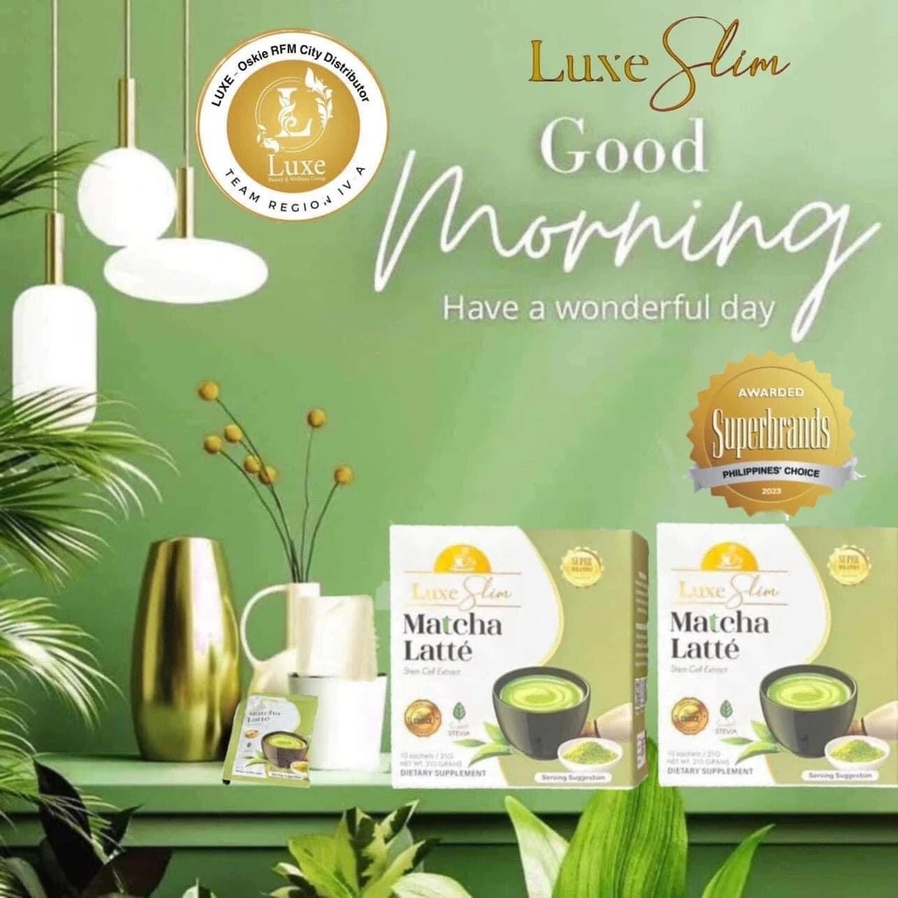 Luxe Slim Matcha Latte, 10 Sachets