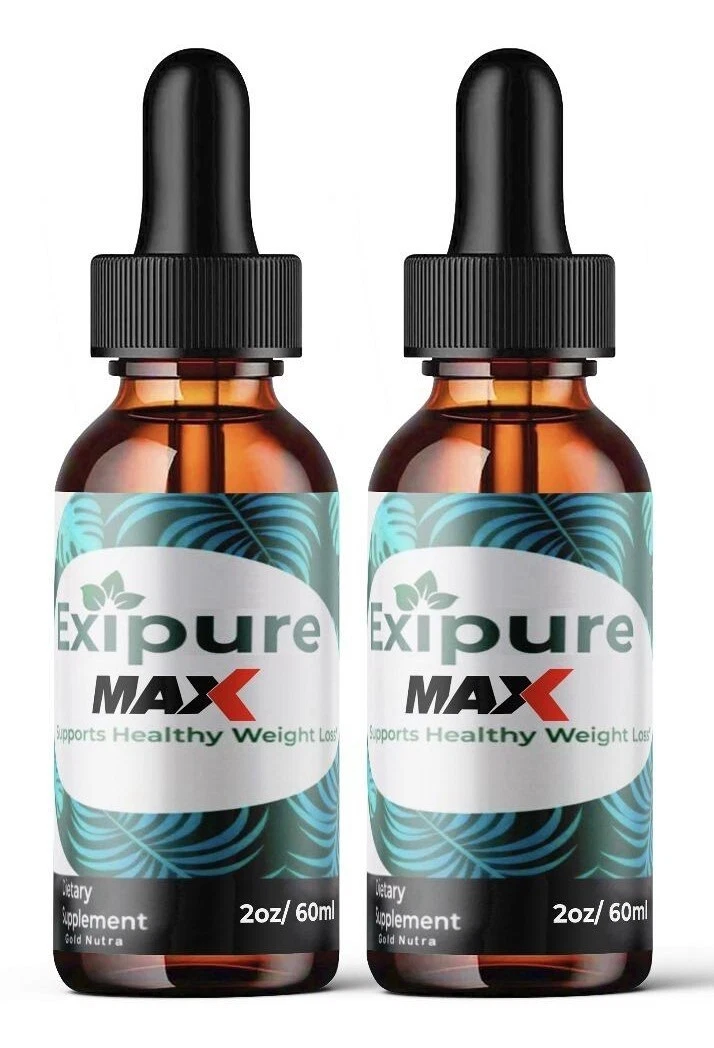 (2 Pack) Exipure MAX Drops, Maximum Strength Original Formula, Weight Management