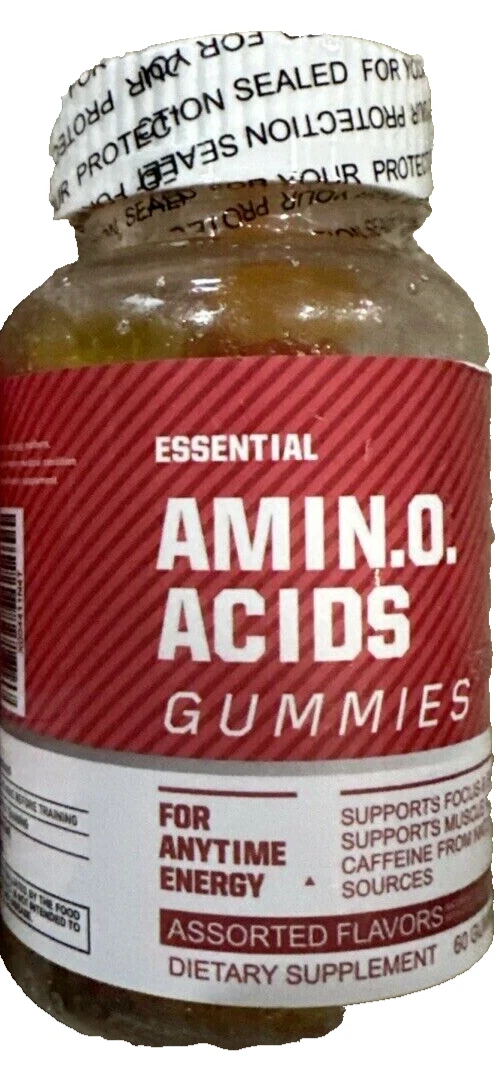 Essential Amin.O. amino Acids Gummies 60ct ea Assorted Flavors exp 3/26