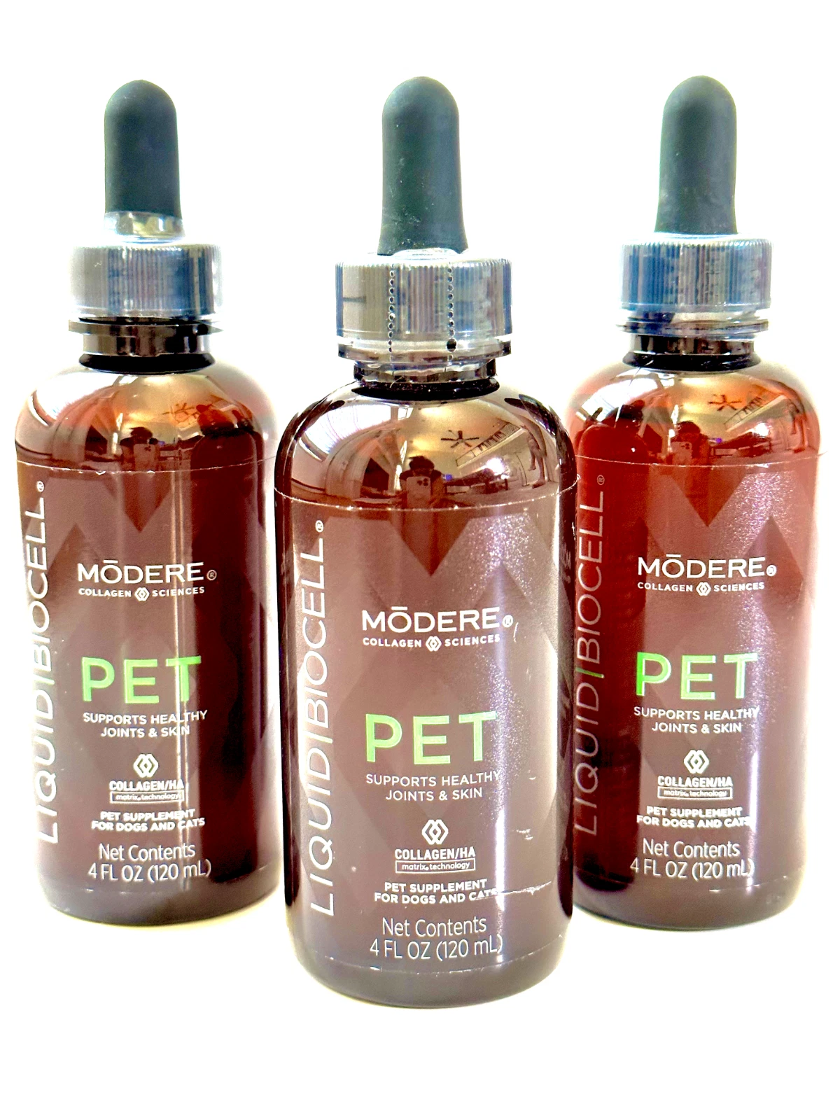 MODERE - LIQUID BIOCELL PET (3 PACK) - Collagen for Healthy Coat, Joint Relief