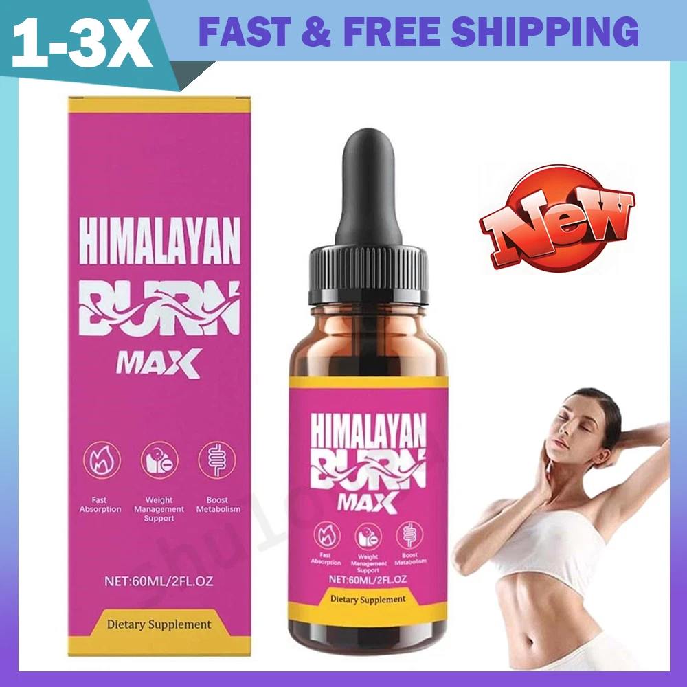 1-3PK Himalayan Burn Max Advanced Liquid Drops Supplement - 60ML / 2 FL.OZ NEW🔥