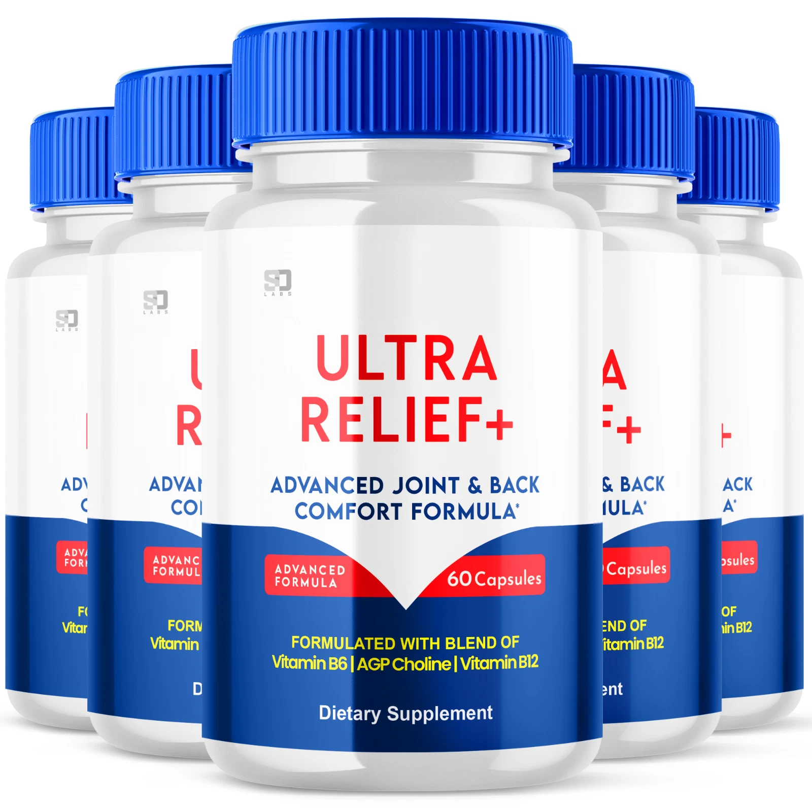 Ultra Relief+ Pills Supports Advanced Joint and Back Health (5 Pack)