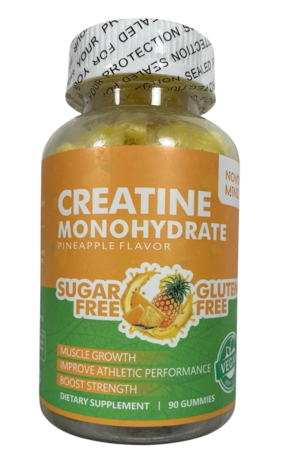 Novo mins Creatine Monohydrate Gummies - Muscle Builder - 90 gummies - Exp 08/26