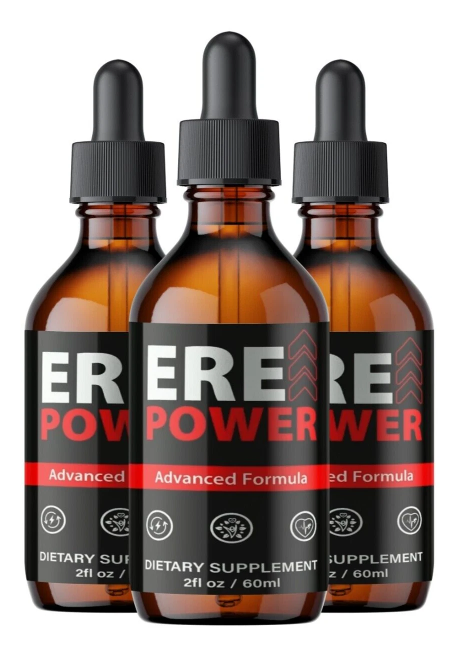 (3 Pack) Ere Power Men Drops, ErePower Male Performance, Endurance and Virility