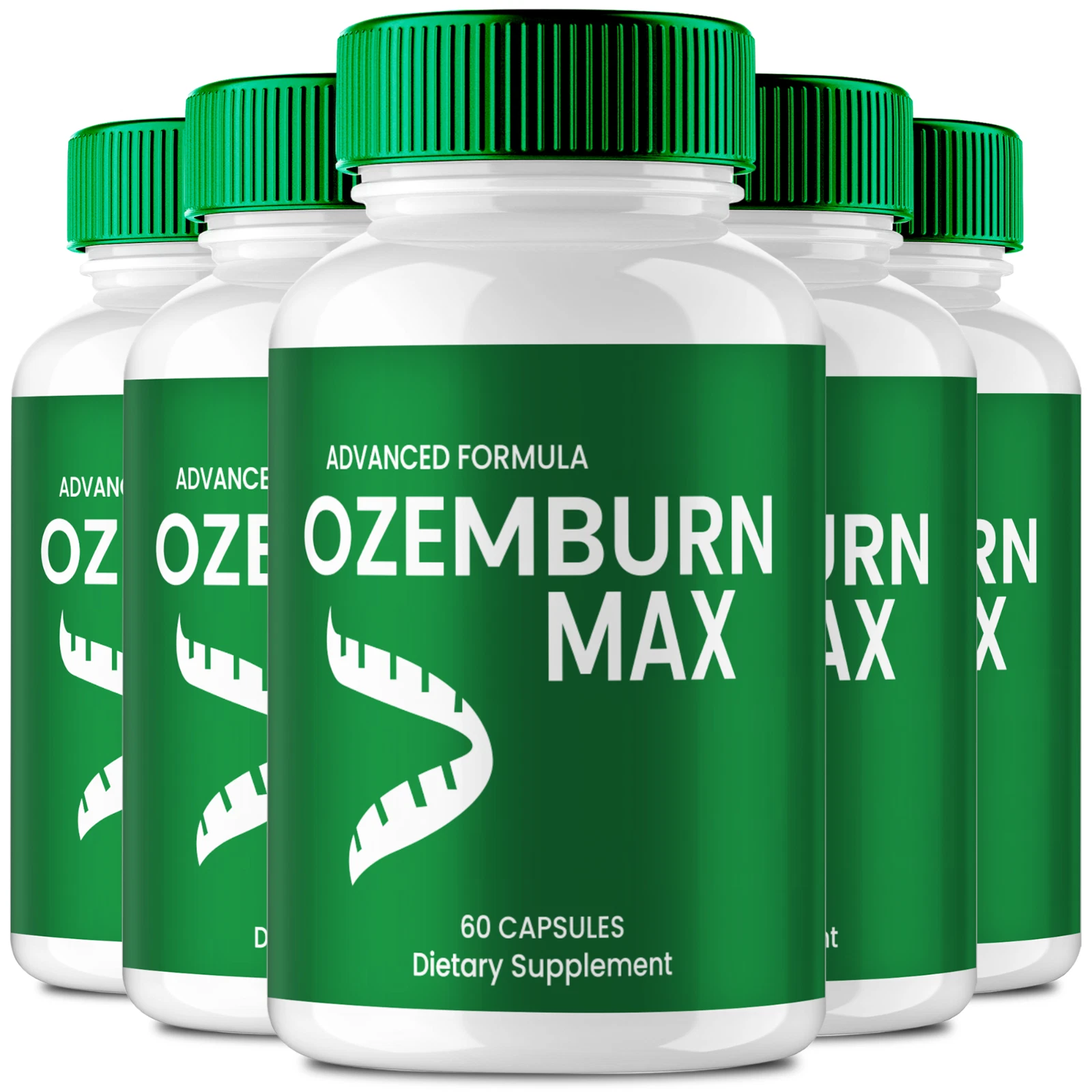 (5 Pack) OzemBurn Max Weight Loss Pills, OzemBurn Max Advanced Support Formula