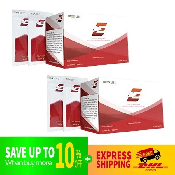 DHL EXPRESS 2X Unicity Bios Life E Smart Energy Fat Burner Drink Weight Manage