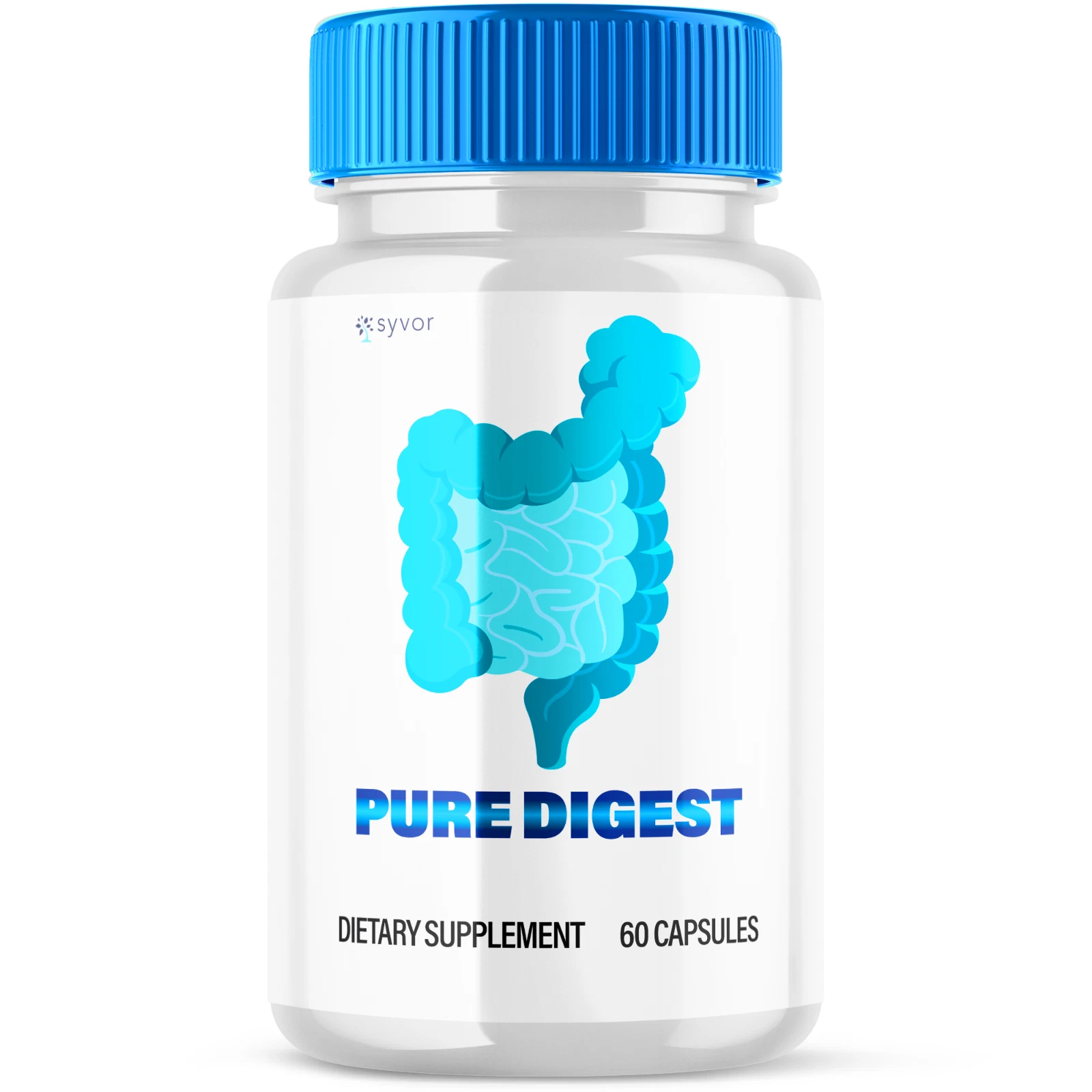 Pure Digest Probiotic Gut Health Formula Enhance Digestive Function 60 Capsules
