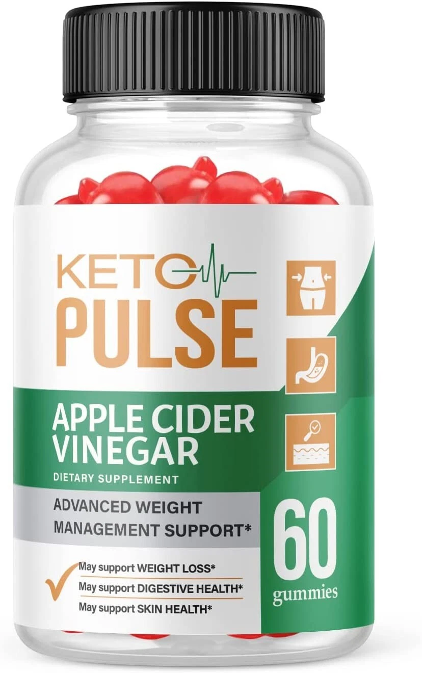 1 Pack - Keto Pulse ACV Gummies - Vegan, Weight Loss Supplement - 60 Gums