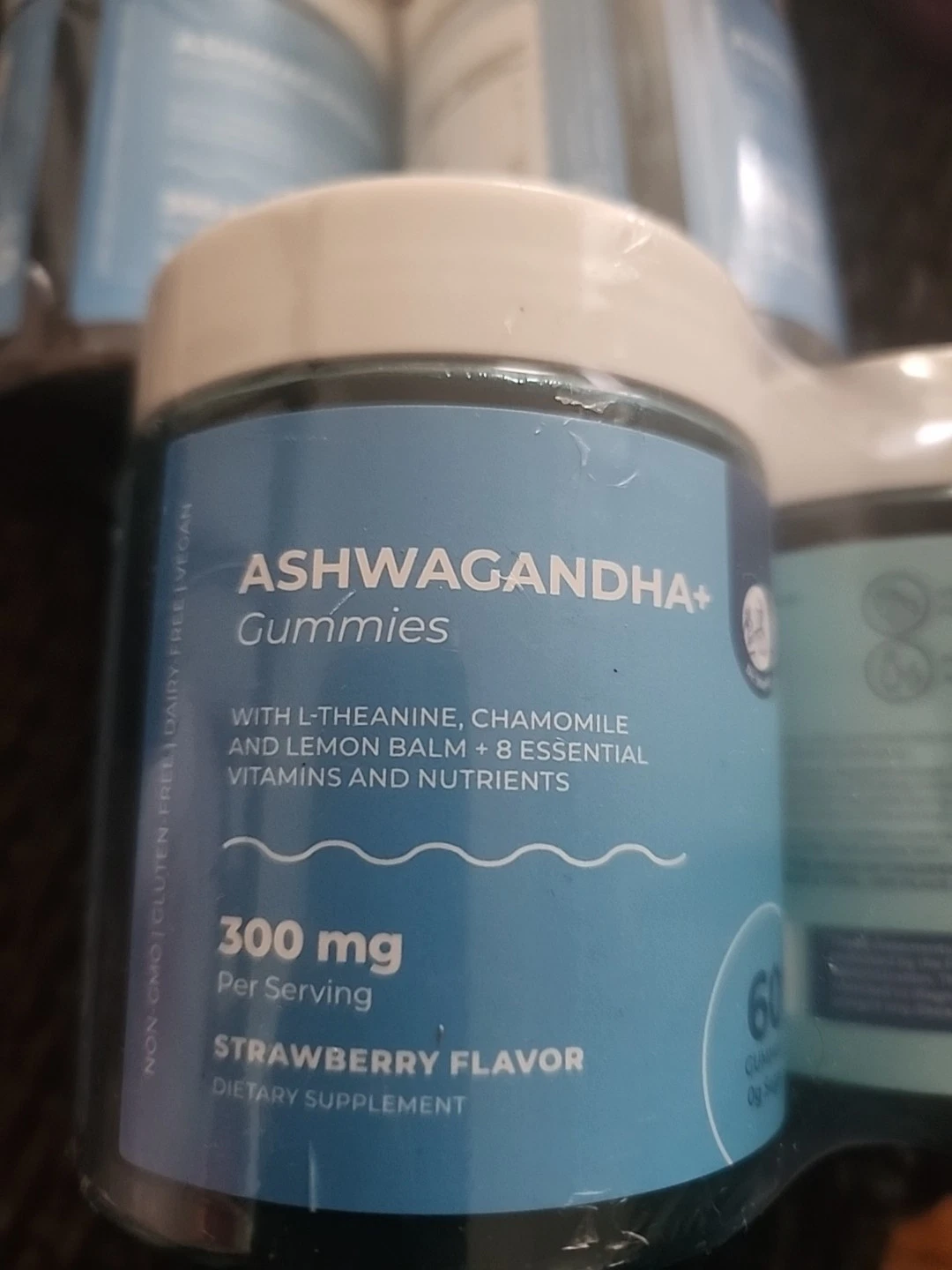 Ashwagandha Gummies Pack of 2, 60 Count Per Bottle, 300mg