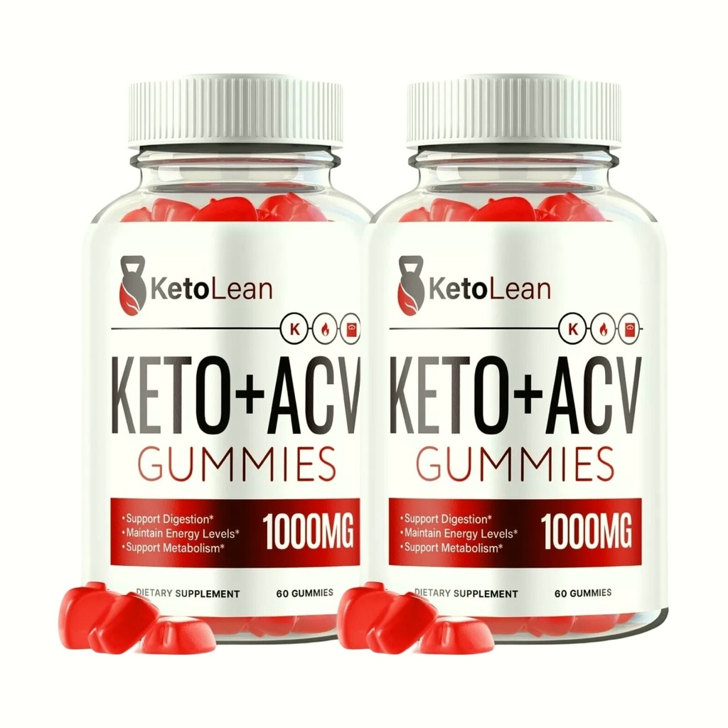 2-Pack Keto Lean ACV Gummies, KetoLean Gummies for Weight Loss (120 Gummies)