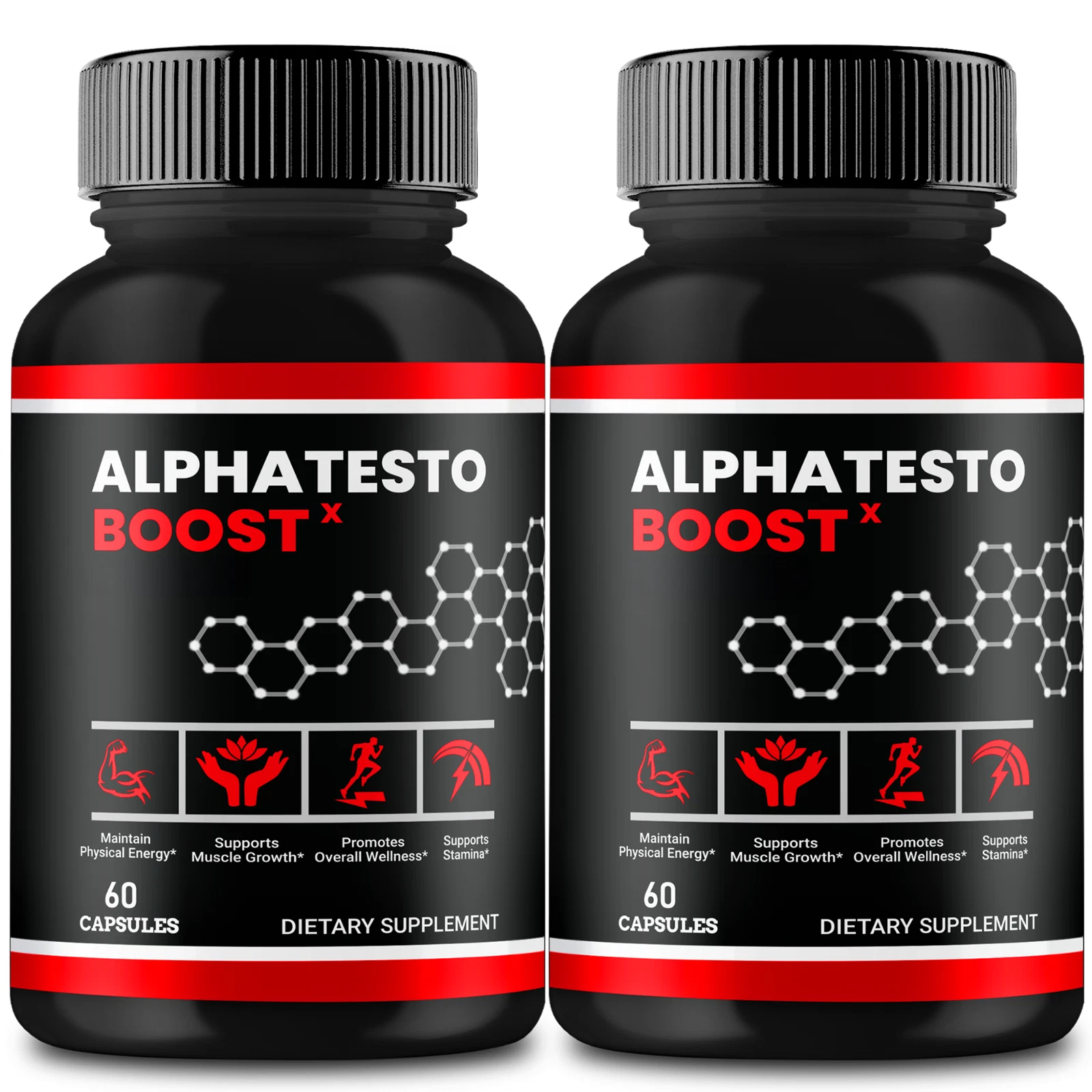 (2 Pack) Alpha Testo Boost X Plus, Alpha Testo Booster for Men, AlphaTestoBoost+