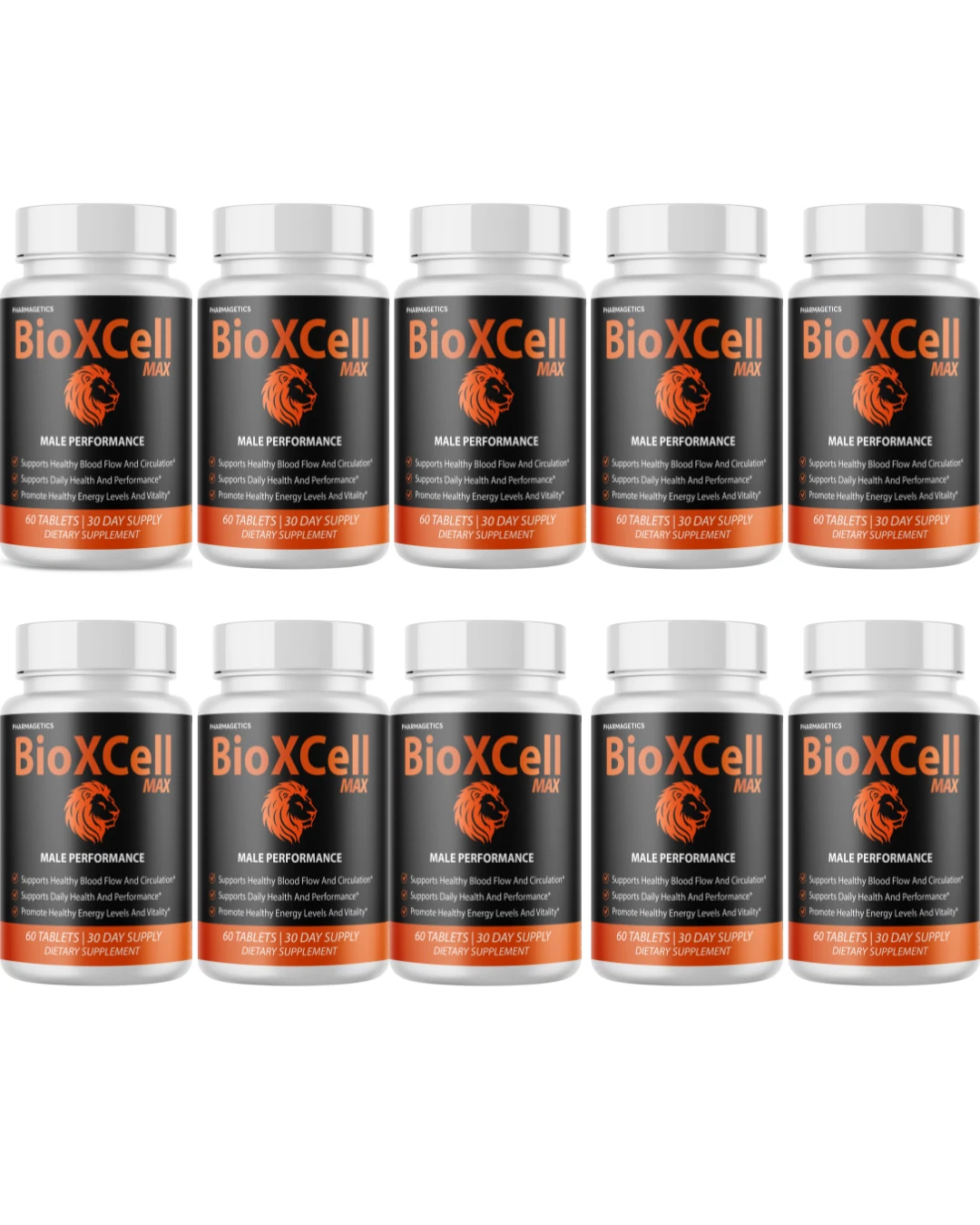 BioXCell Max Performance Supplement, BioXCells Tablets- 10 Bottles