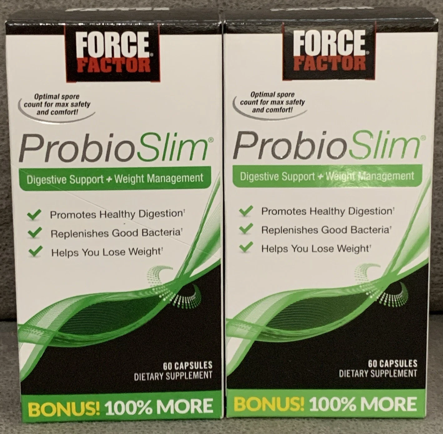 Force Factor ProbioSlim Probiotic Weight Loss Supplement 60 Capsules 2 Pack 8/25