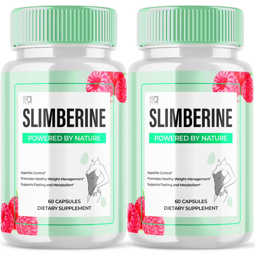 (2 Pack) Slimberine Natural Loss Capsules Powered by Nature Advanced Supplement