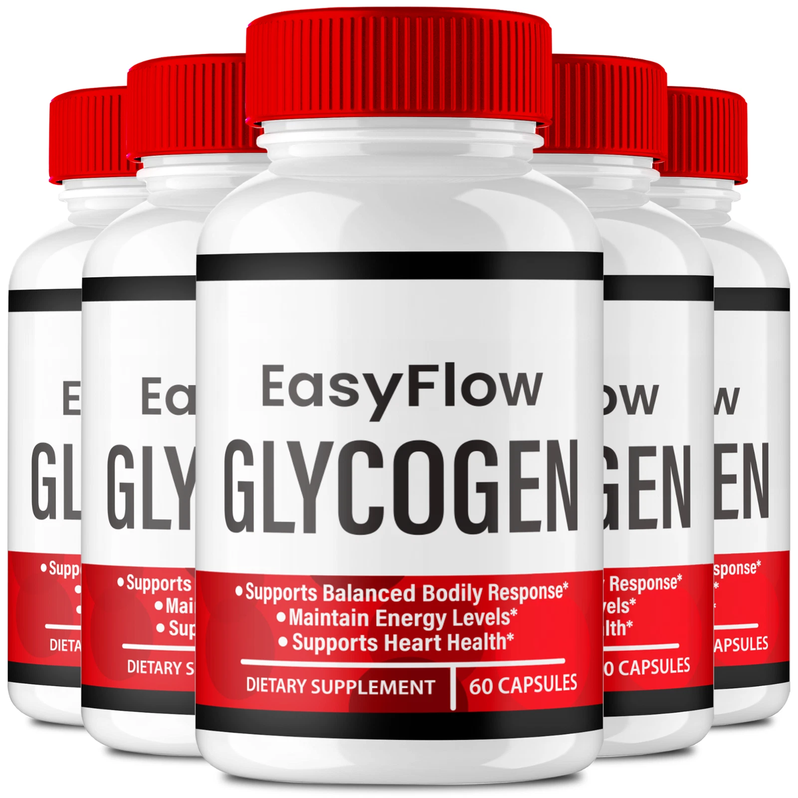 (5 Pack) Easy Flow Glycogen Support, EasyFlow Advanced Blood Formula