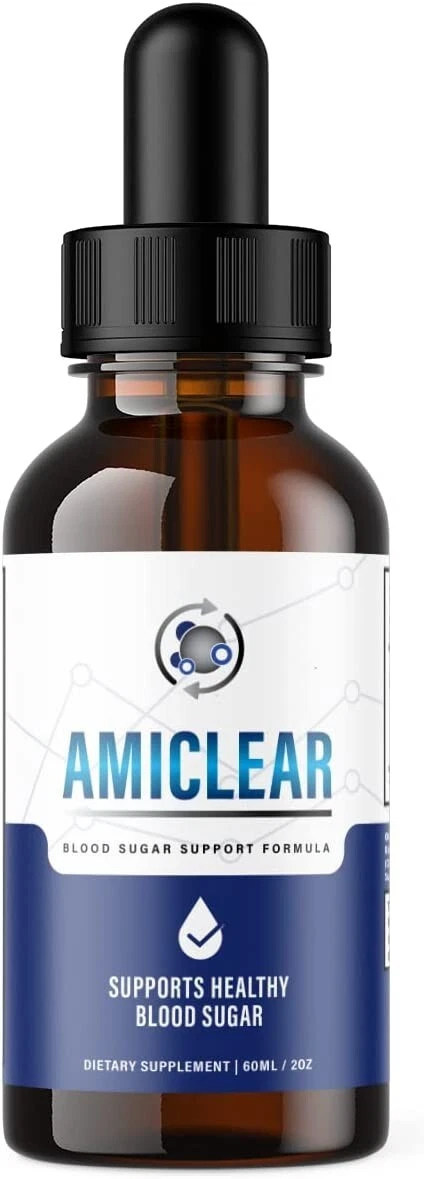 1 Pack - Amiclear - Healthy Blood Sugar Support Supplement Drops - 60 ML