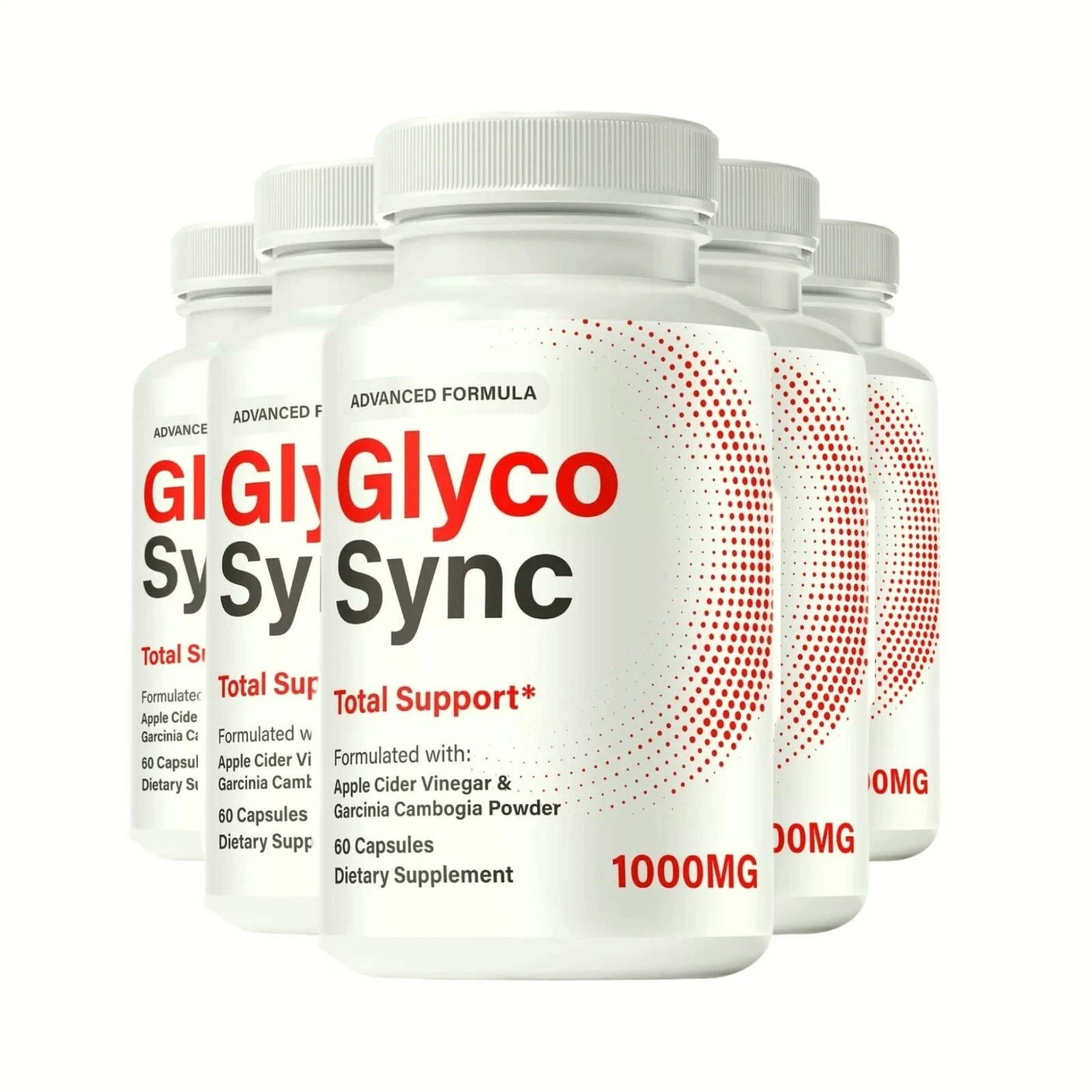5-Pack Glyco Sync Capsules – GlycoSync Sugar Optimizer Pills - 300 Capsules