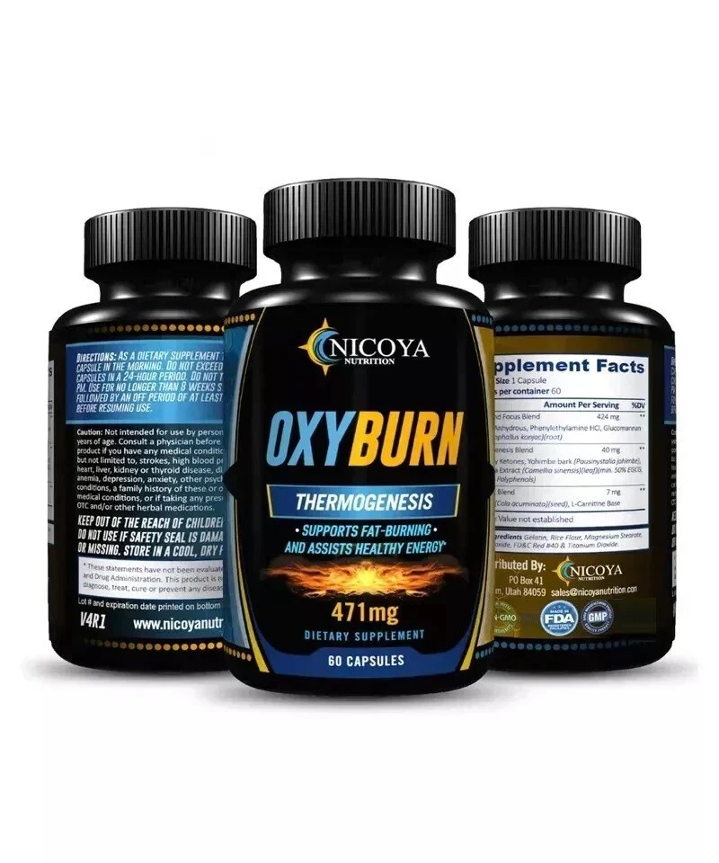 OXY BURN - Thermogenic Weight Loss & Fat Burner, Appetite Suppressant, Pack of 1