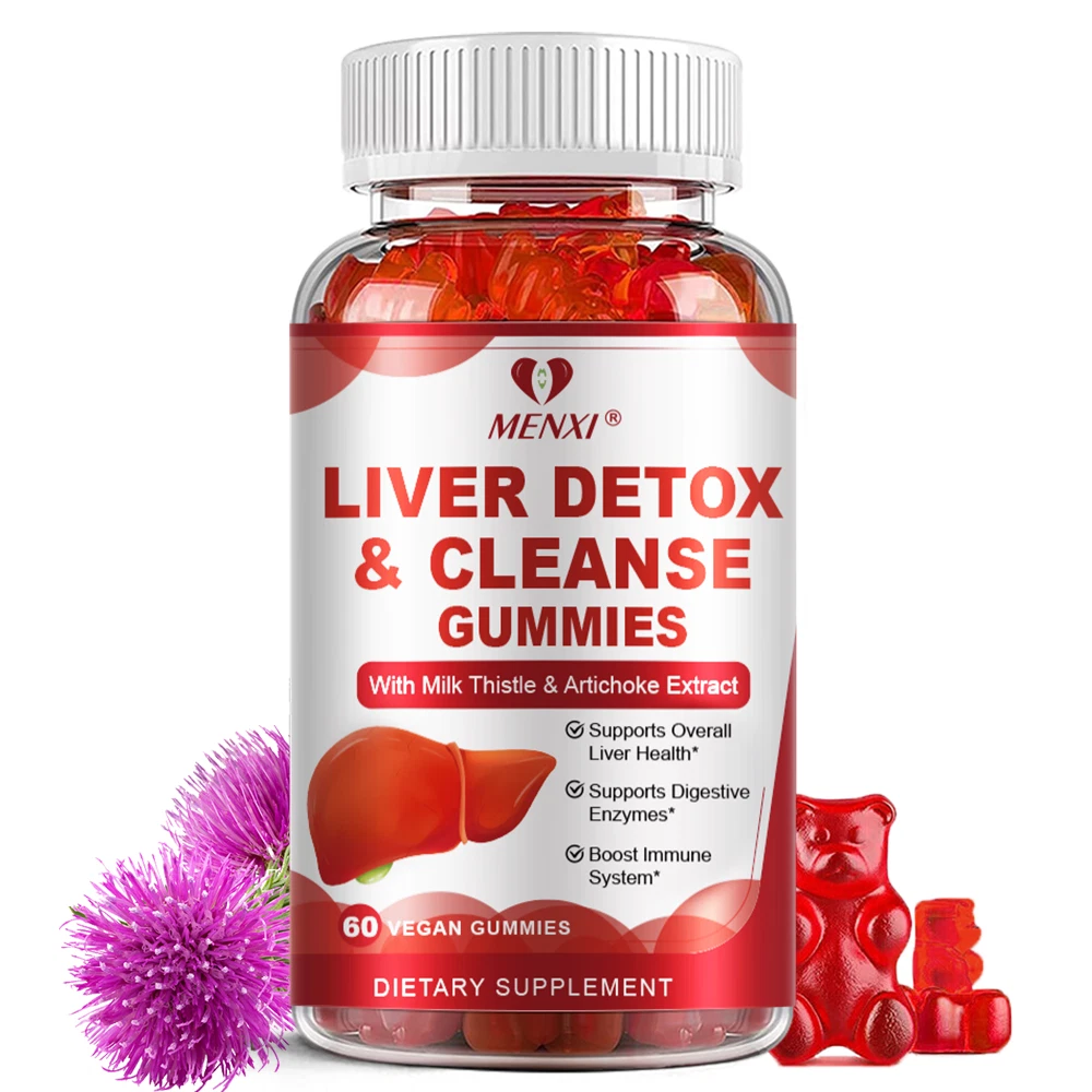 Liver Detox Gummies - Natural Cleansing Support with Milk Thistle & Antioxidants