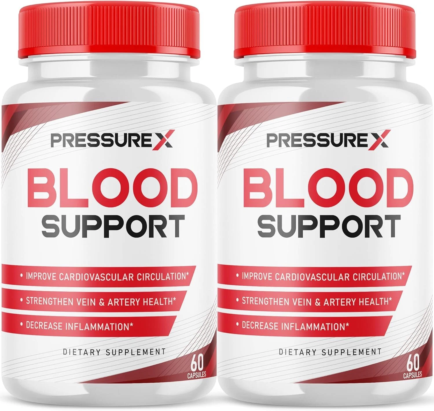 Pressure X Blood Support Supplement Pills - PressureX Blood Sugar Support 2 Pack