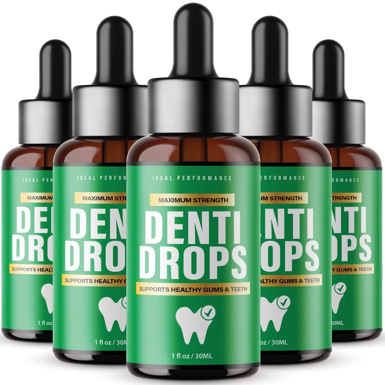 Dentidrops Pro for Gums Dental Dropper Healthy Gum Teeth Liquid Drops (5 Pack)