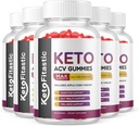 5 Pack - Keto Fitastic ACV Gummies, Vegan, Weight Loss Supplement - 300 Gummies