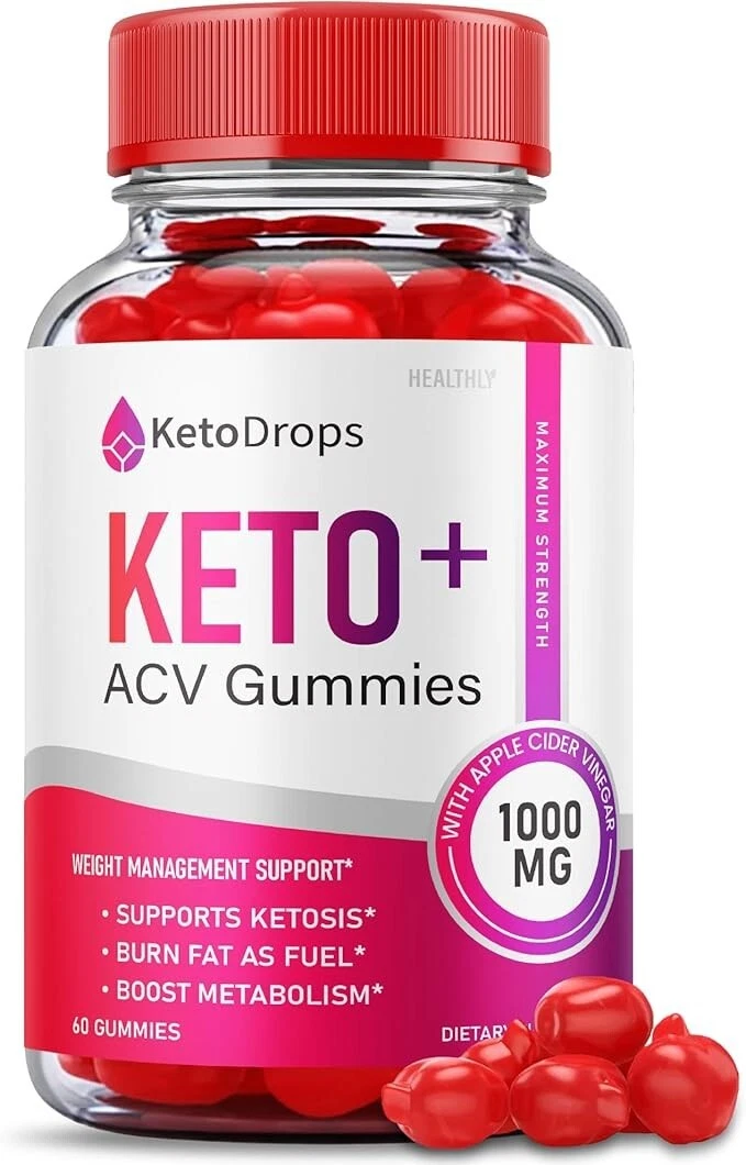 Keto Drops Weight Management Support Dietary Supplement Keto + ACV (60 Gummies)