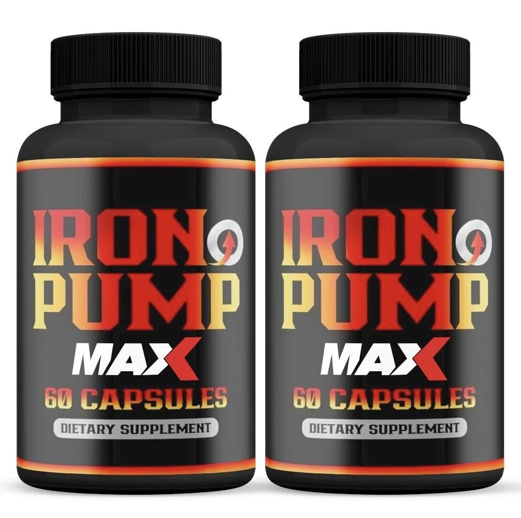 Iron Pump MAX Extra Strength Advanced Formula Supplements - Pack 2