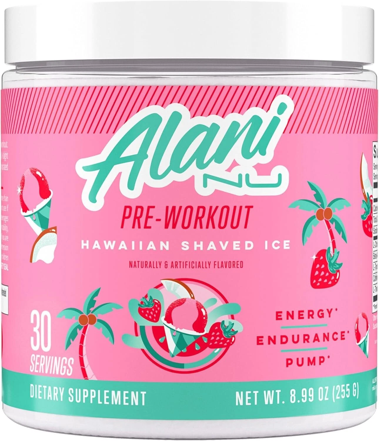 Alani Nu Women's Pre-Workout Energy Fat Loss Focus Mood 30 Serving New 7 Flavors
