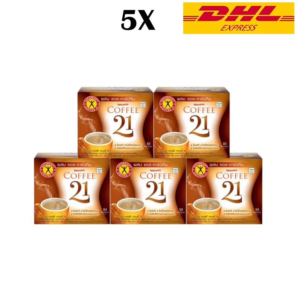 21 Naturegift Coffee L Carnitine Plus Diet Slimming Weight Management Low Fat 5X