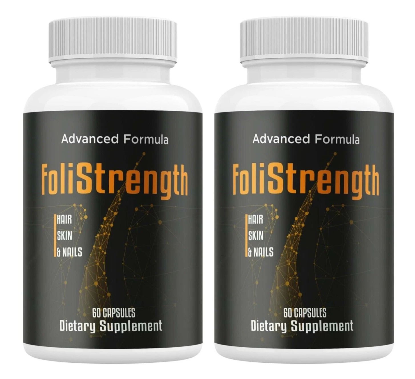 (2 Pack) FoliStrength Hair Growth Pills, Foli Strength for Hair, Skin, & Nails