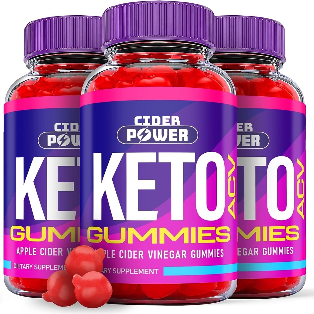 (3 Pack) Cider Power Keto Gummies - Cider Power Keto ACV Gummies For Weight Loss