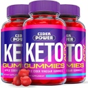 (3 Pack) Cider Power Keto Gummies - Cider Power Keto ACV Gummies For Weight Loss