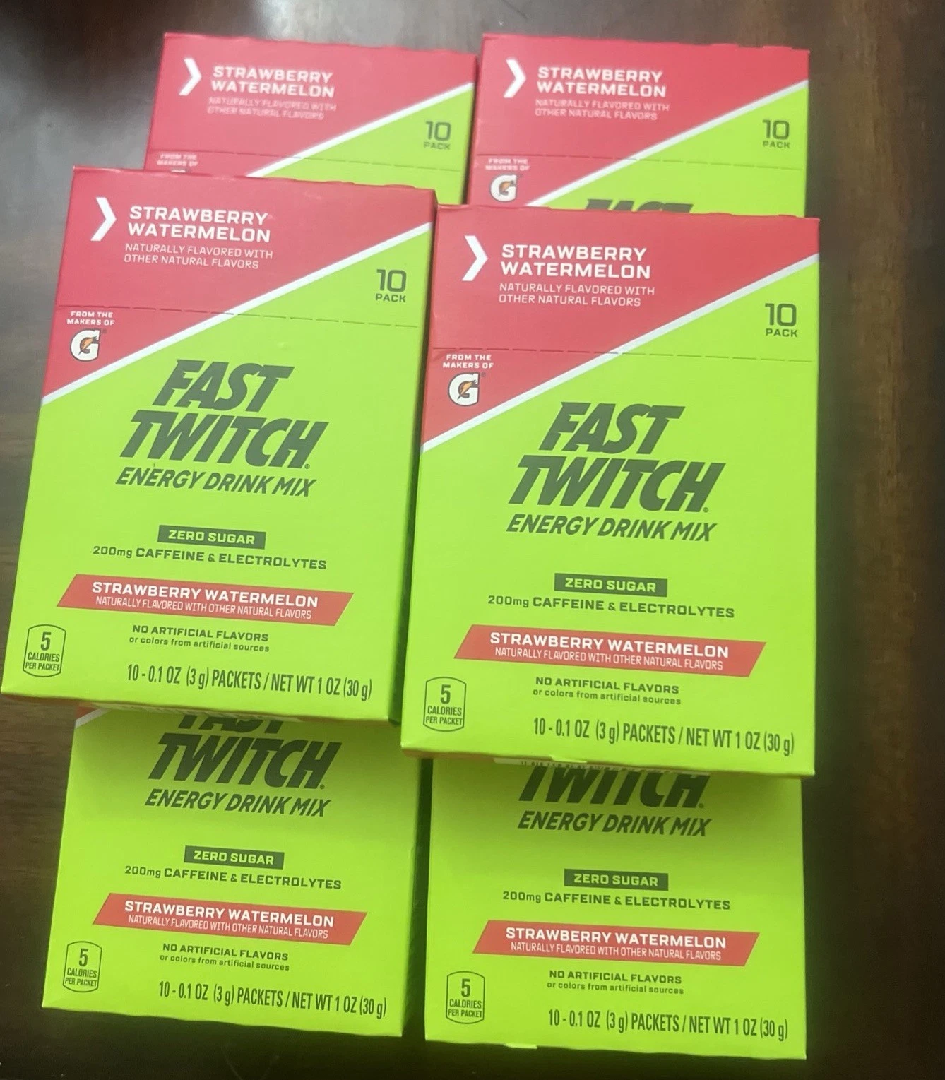 Fast Twitch Energy Drink Mix from Gatorade Powder 0.1 Ounce (6 BOXES 60 SINGLE