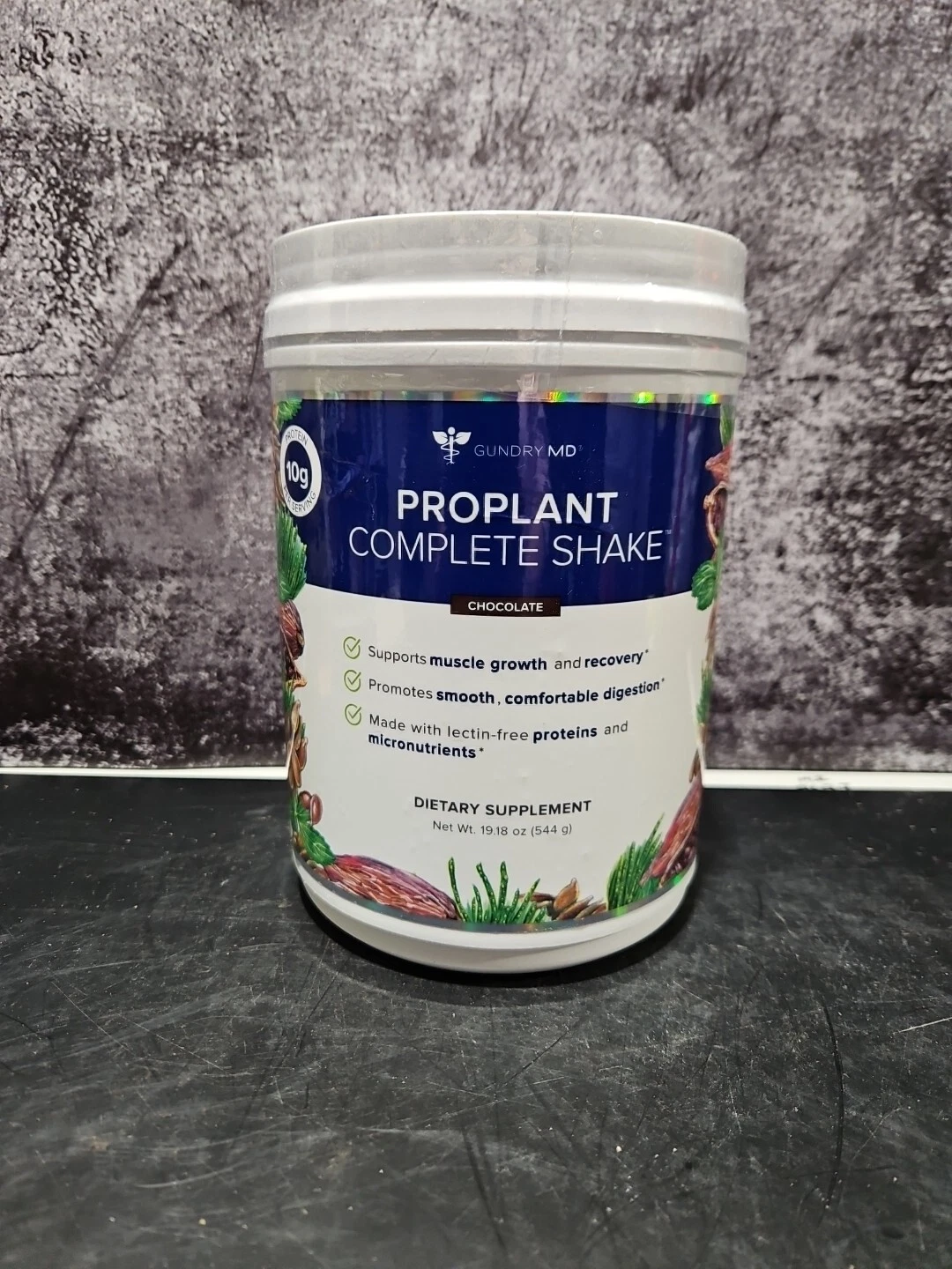 NEW GUNDRY MD PROPLANT COMPLETE SHAKE CHOCOLATE Net 544g 19oz 20servings Sealed