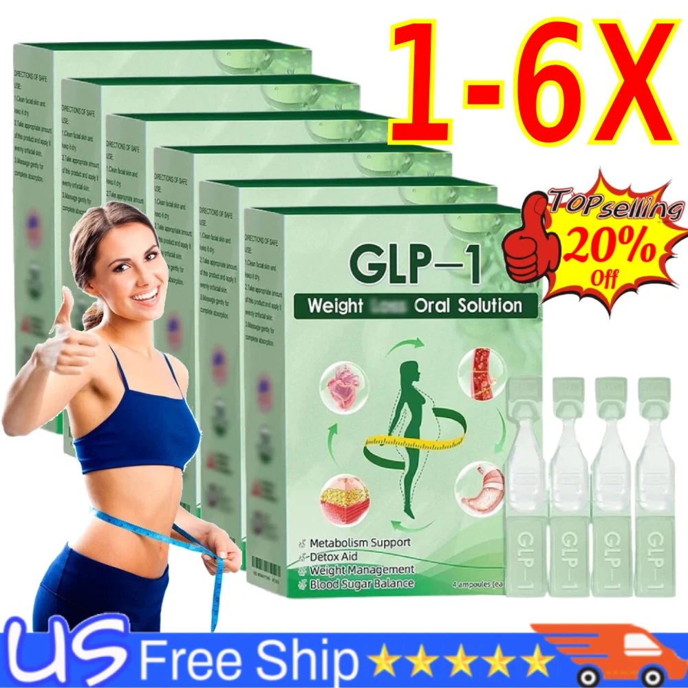 GPL-1 Weight Loss Oral Solution - Natural Metabolism Support Detox Aid 4pcs/Box)