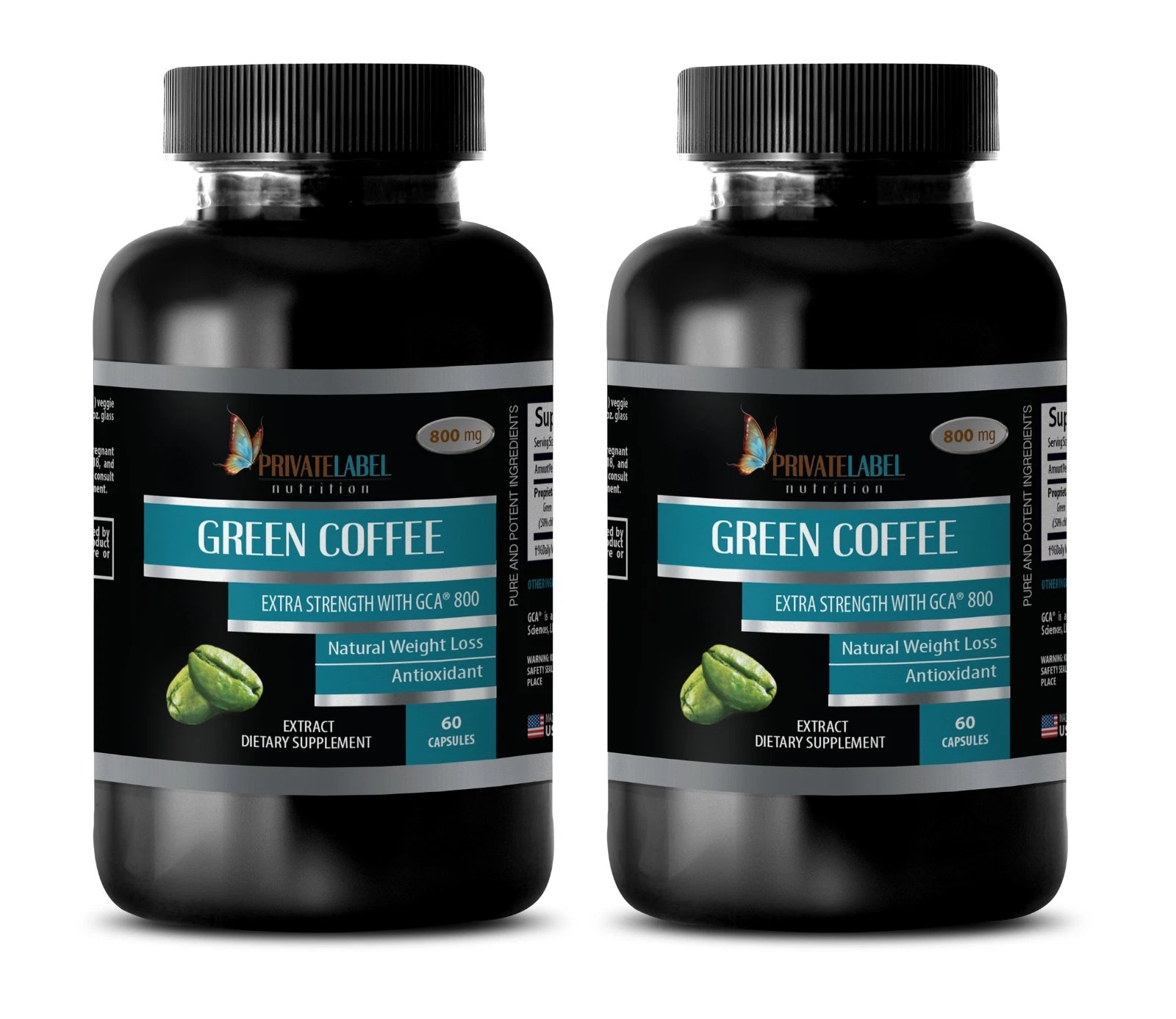 Green Coffee Bean Extract GCA 800 - Slimming Pills - Weight Loss - 120 Capsules