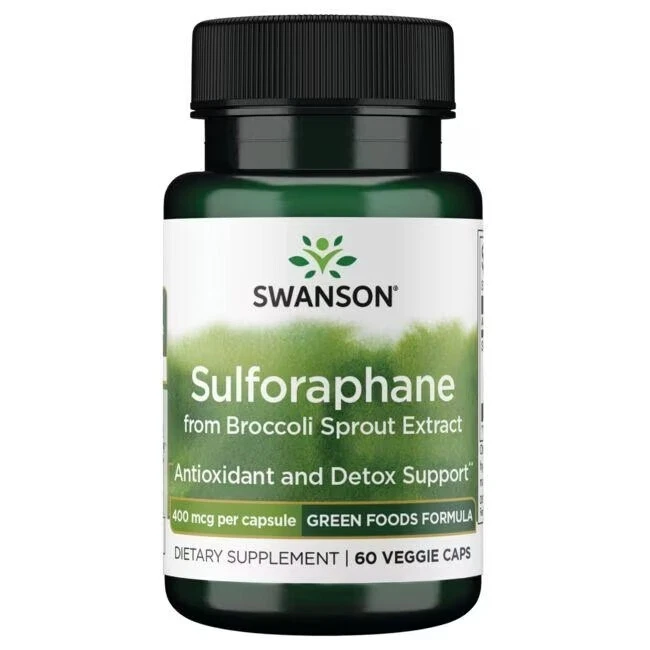 Sulforaphane (Broccoli Sprout Extract) - 60 Veggie Capsules - 400mcg