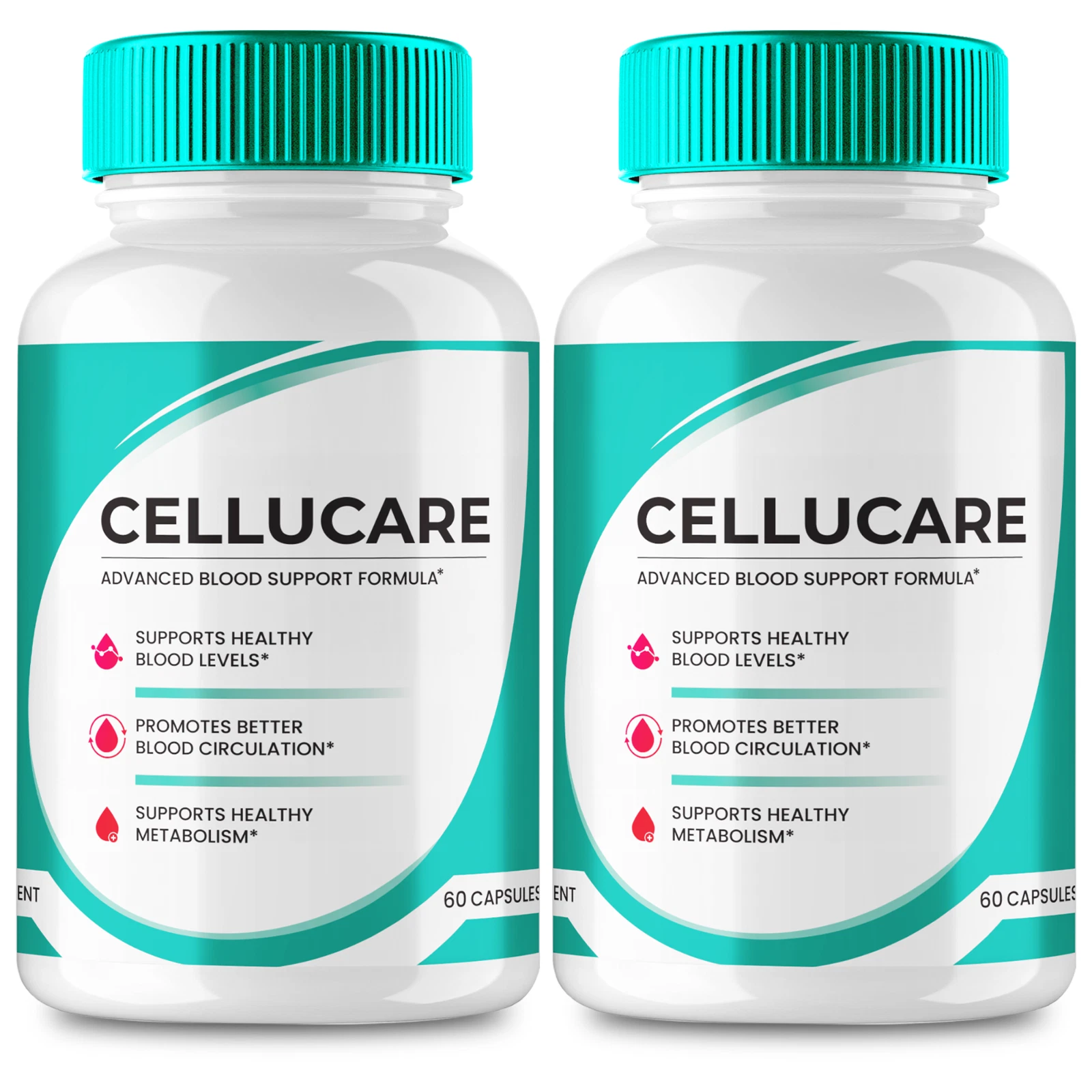 (2 Pack) CelluCare Blood Support Pills for Combating Fatigue & Boosting Energy