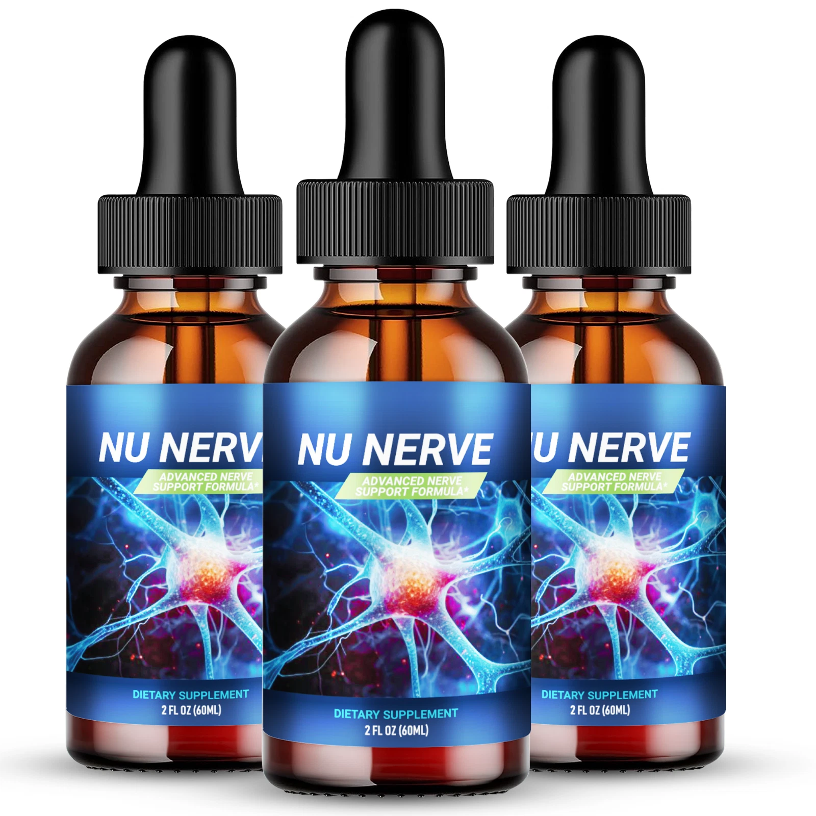 (3 Pack) Nu Nerve Blood Drops to Support Nerve Health and Prevent Nerve Damage