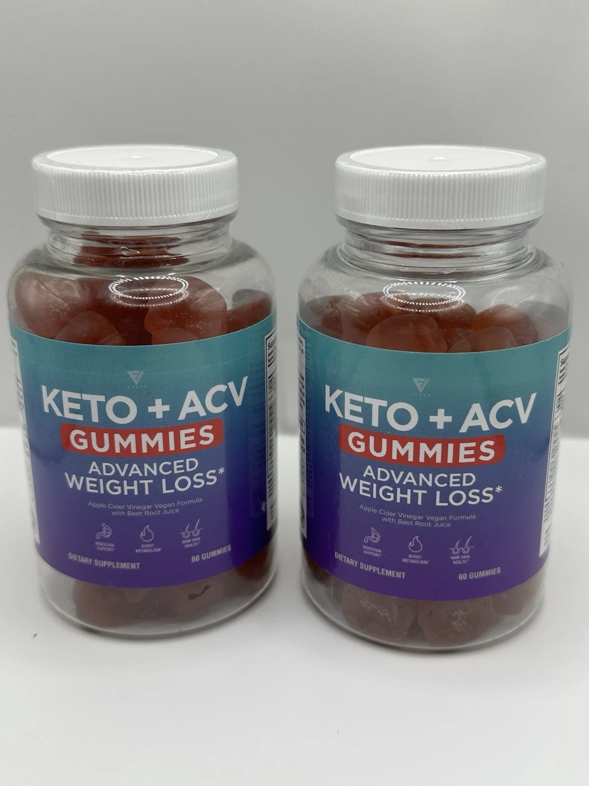 FYVUS KETO + ACV Gummies 2 Pack 120 Count Advanced Weight Loss Supplement