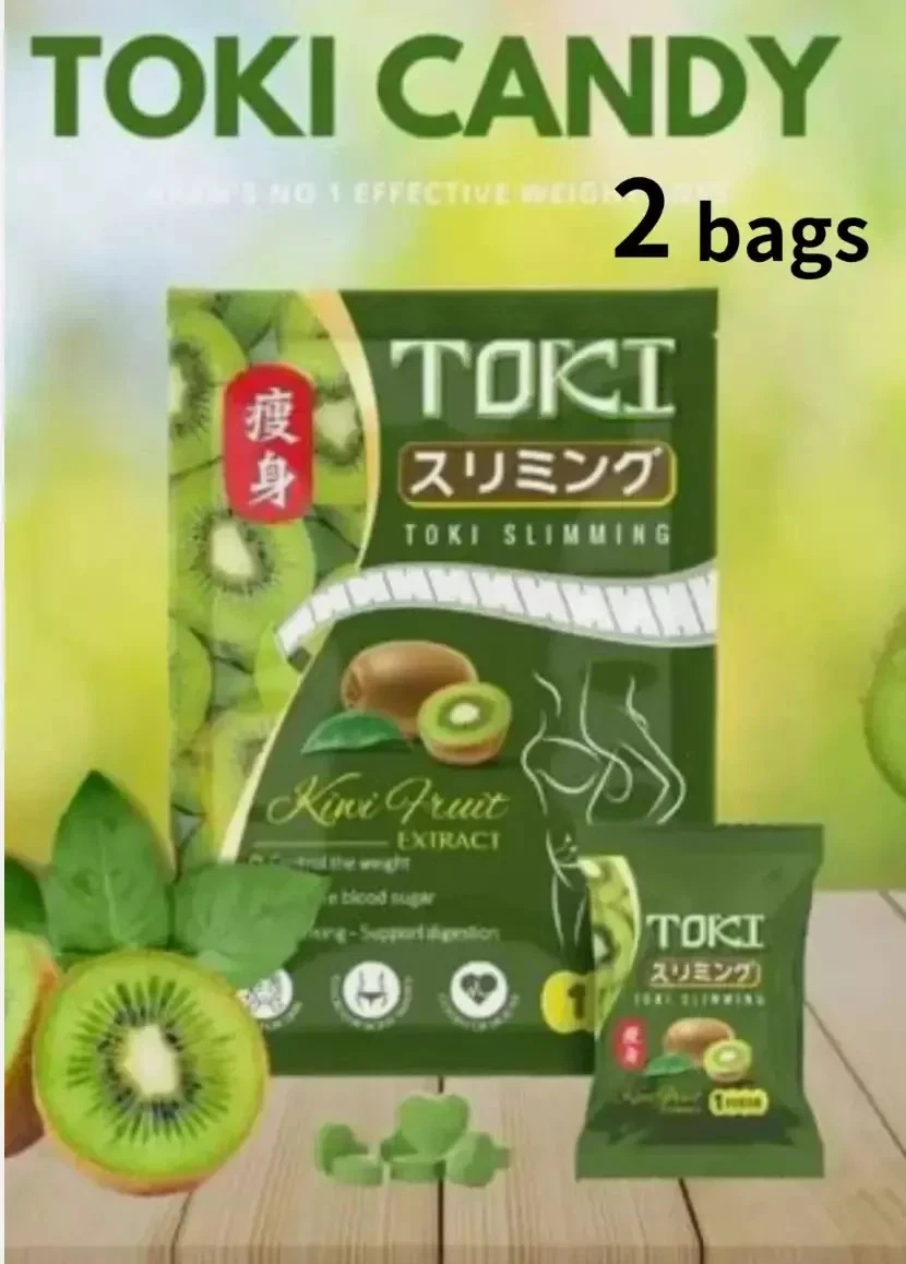TOKI Detox 15 pieces 2 bag Kiwi flavor diet food supplement
