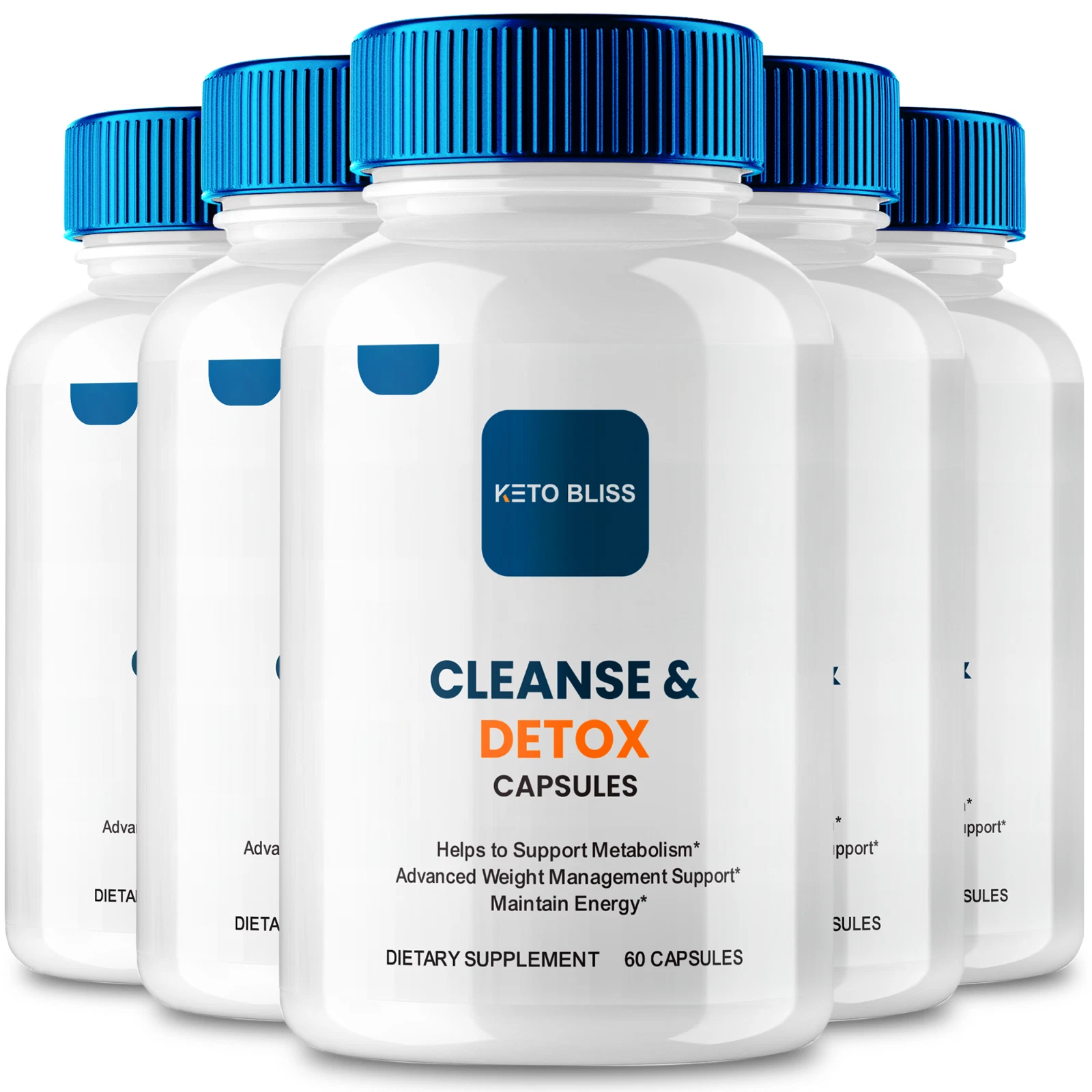 (5 Pack) Keto Bliss Capsules, KetoBliss Weight Management Pills (300 Capsules)