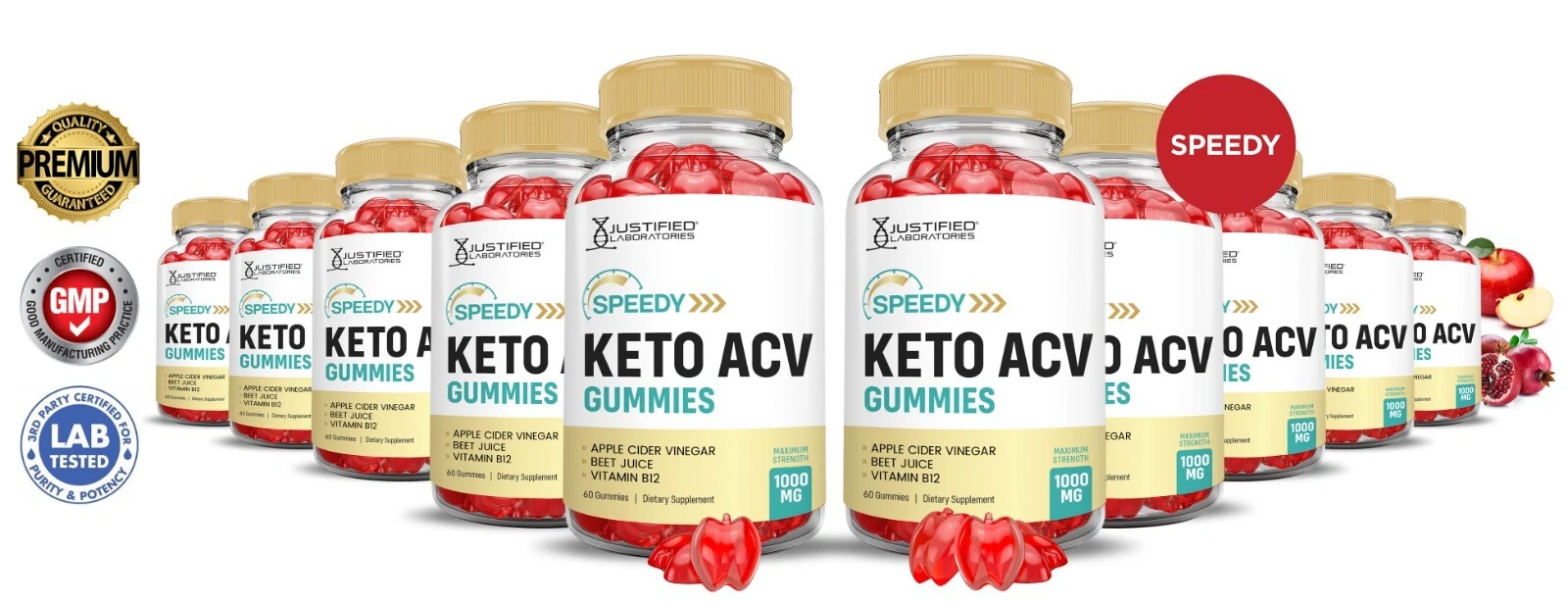 Speedy Keto ACV Gummies 1000MG Apple Cider Vinegar 600 Gummys